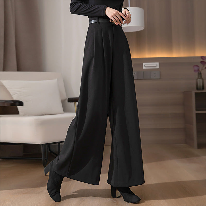 Women Spring New High Waist Wide Leg Pants