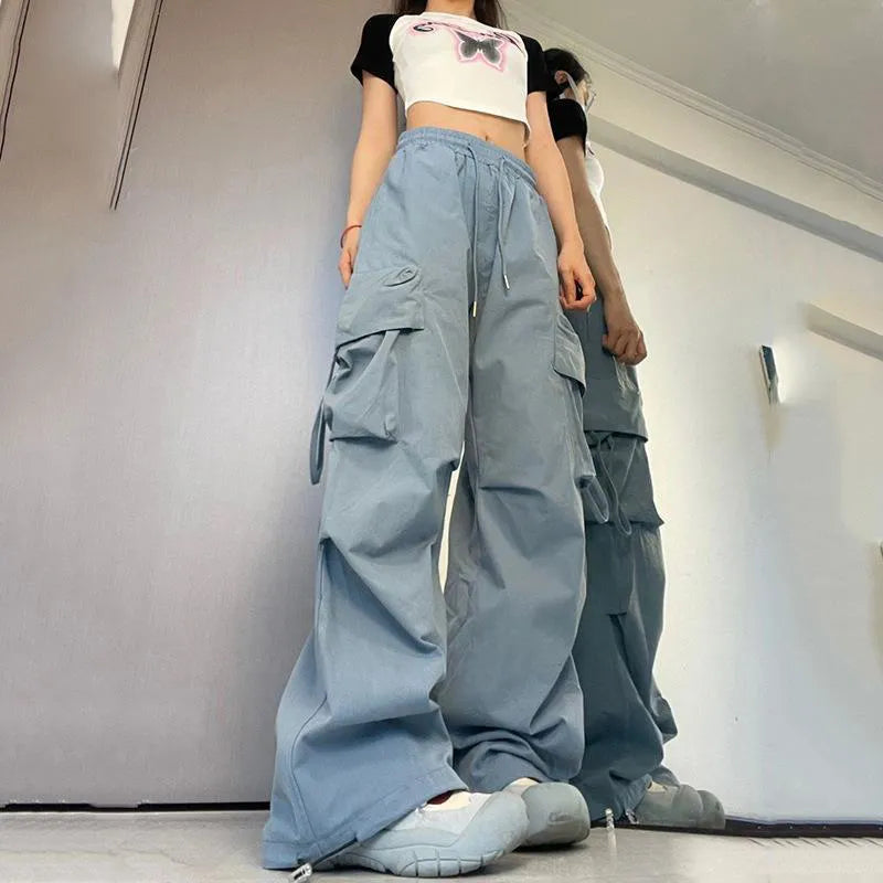 Women Y2K Cargo Pants High Waist Sweatpants - Touches