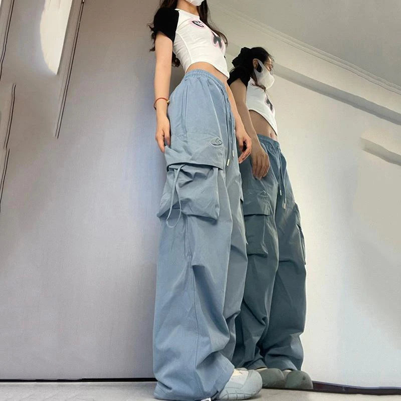 Women Y2K Cargo Pants High Waist Sweatpants - Touches