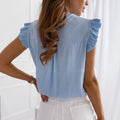 Women Summer Elegant Ruffles Sleeveless Casual Tops - Touches