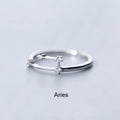 Zodiac Sign Finger Rings Fashion Women