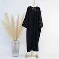 Embroidery Abaya V-neck