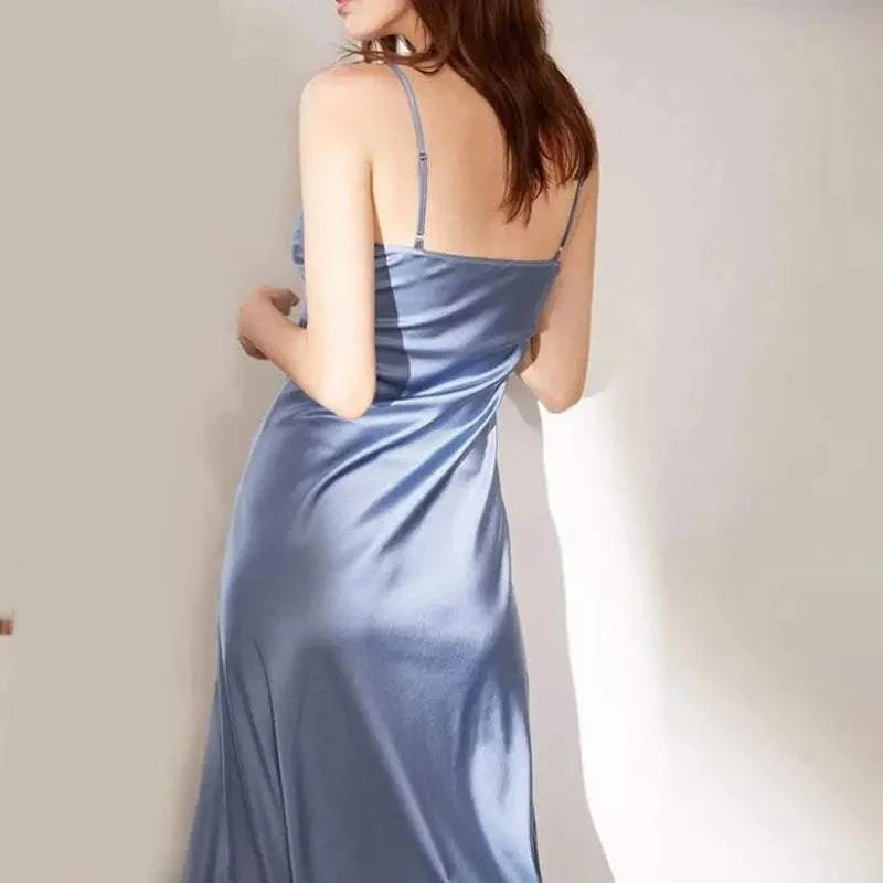 Elegant Dresses Strap Satin