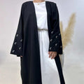 Embroidery Abaya V-neck