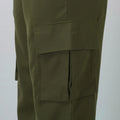 Womens Cargo Pants Elastic High Waist Wide Leg Trousers - Touches