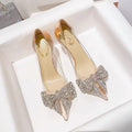 Rhinestone Butterfl-knot Pointed High Heels Spring - Touches