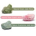 Natural jade Stone Massage for Face Gua Sha Facial Skin Neck Thin Face Lifting - Touches