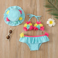 Infant Baby Girls Three-piece Swimming Suit - Touches