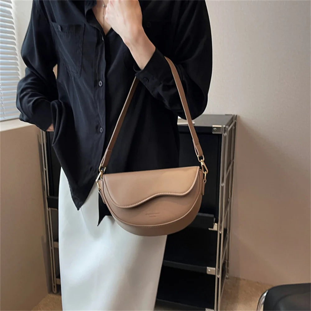 women bag  Square Bag Women's Shoulder Bag Wide Shoulder Strap - Touches