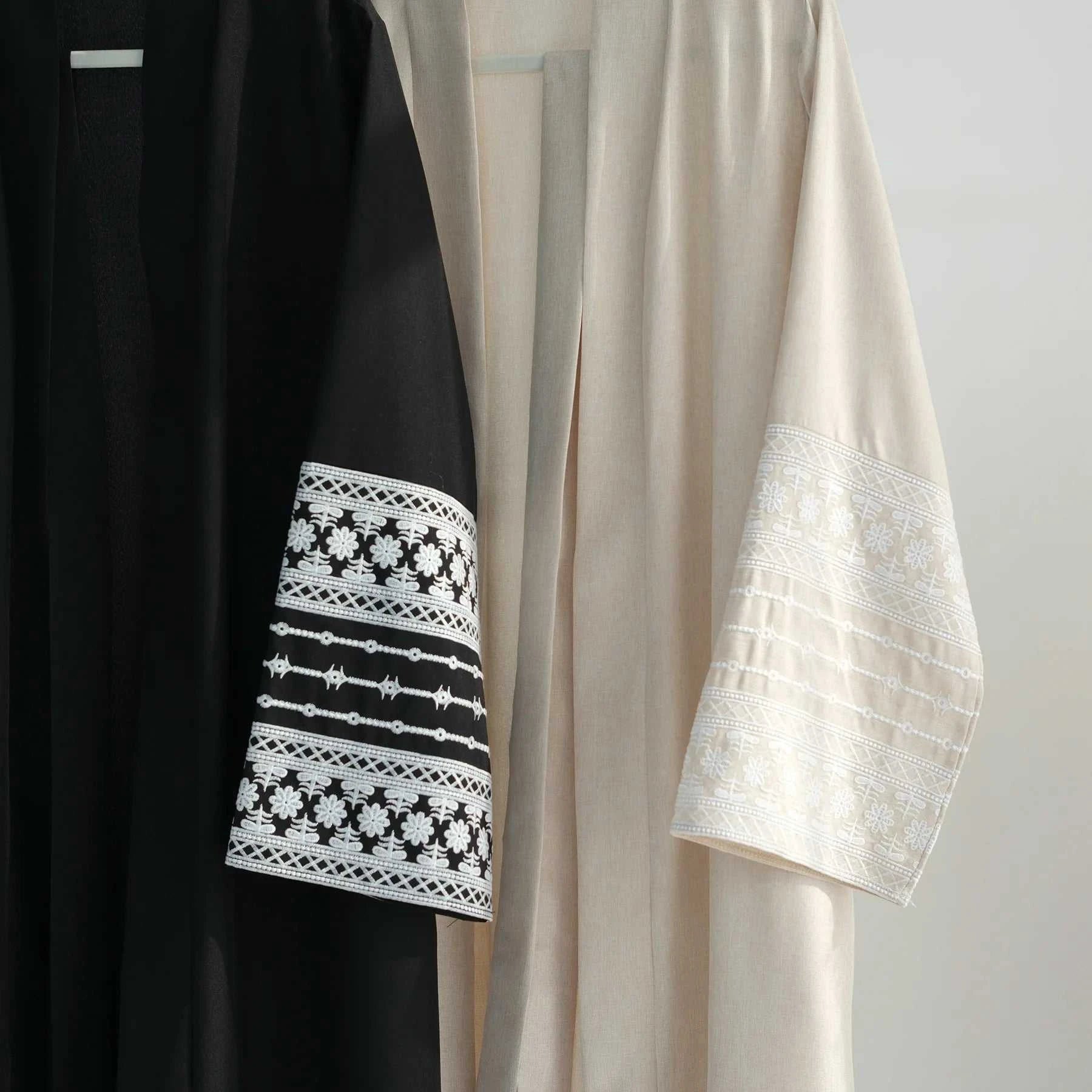 Embroidery Kimono Abaya