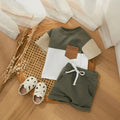 Baby Boys Clothes Set Short Sleeve T-shirt + Elastic Waist Shorts 2PCS Kids Outfits - Touches