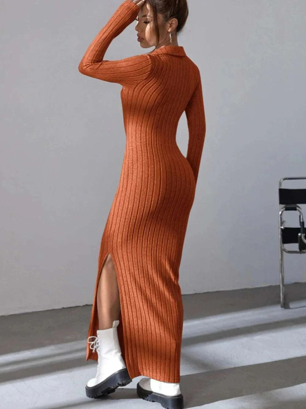 Knitted Dress Slim  Casual for Women - Touches