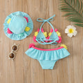 Infant Baby Girls Three-piece Swimming Suit - Touches