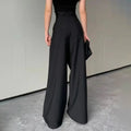 Black Design Wide-Leg Pants Women's Slimming Suit Pant - Touches