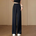 Women Wide Leg Pants with Pockets High Waist - Touches