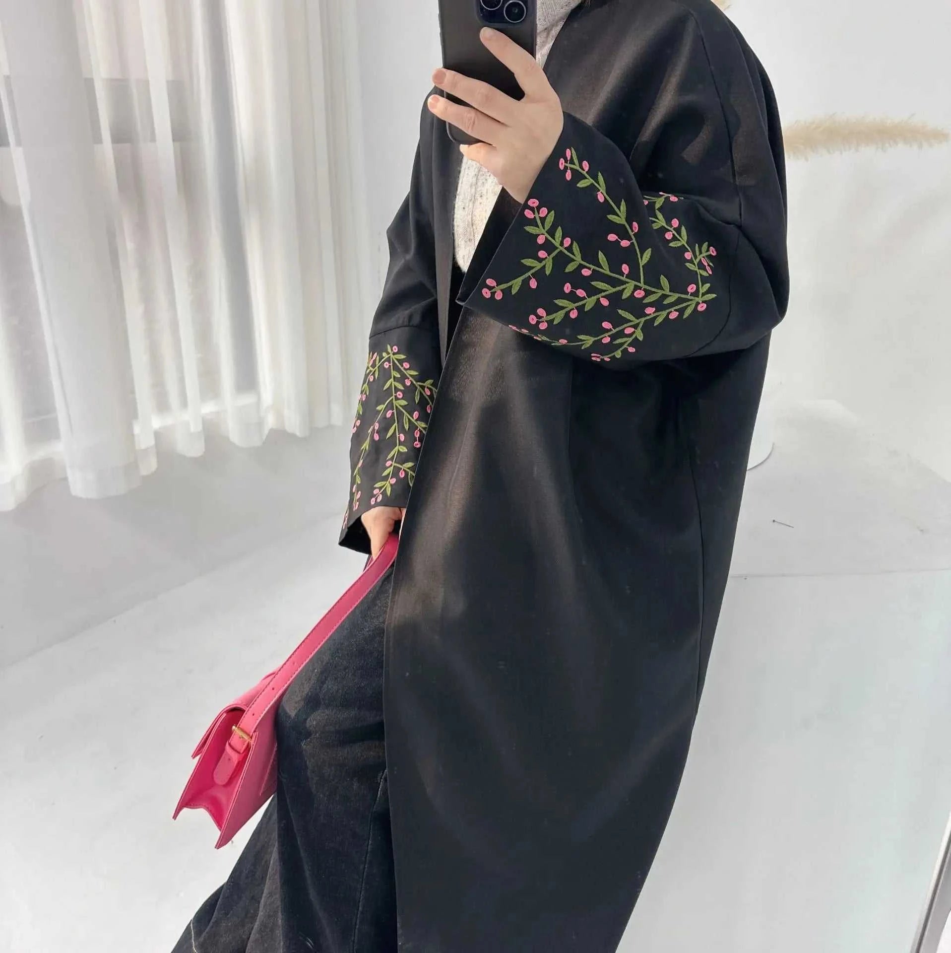 Embroidery Abayas Dress