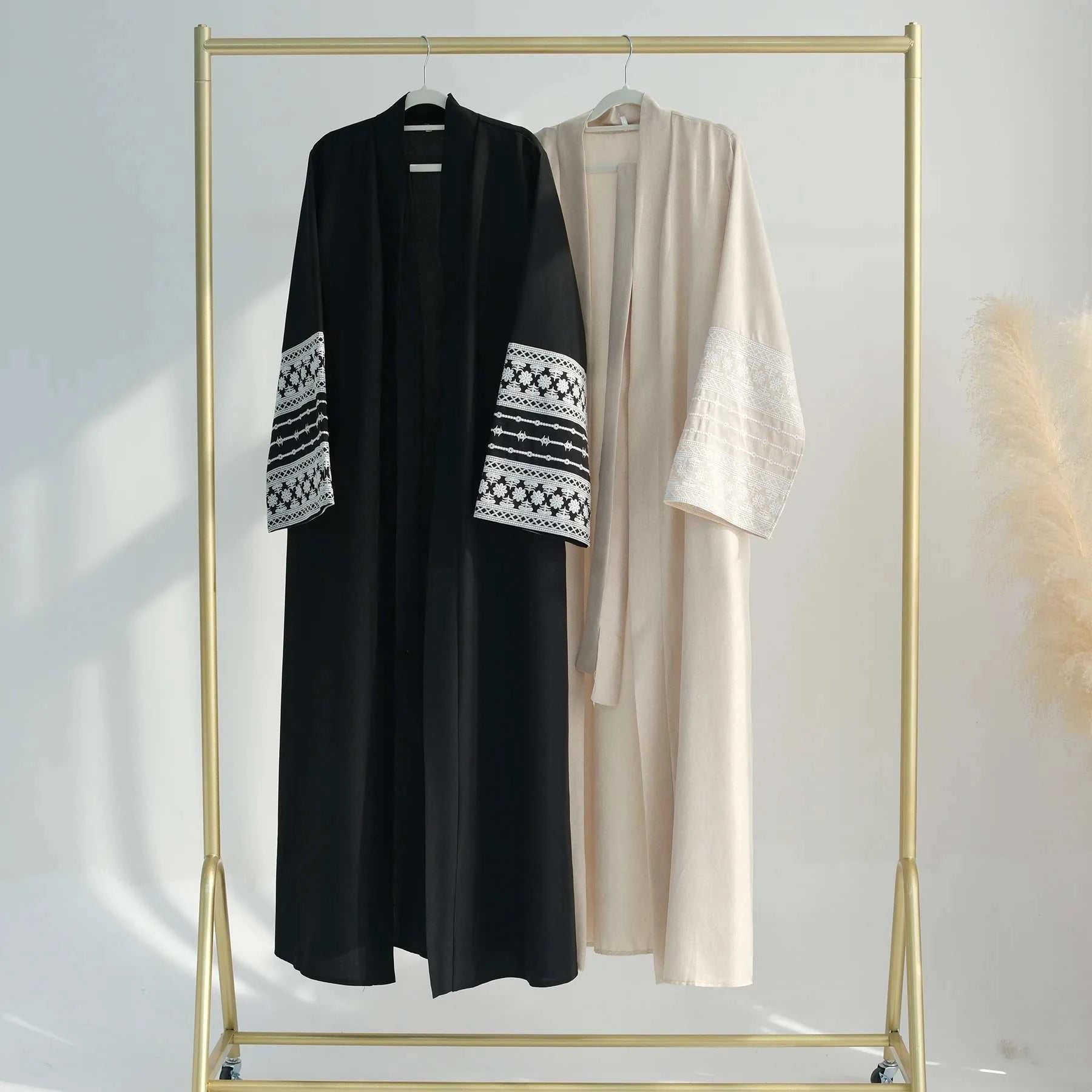 Embroidery Kimono Abaya