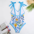 Vintage Bikini Women One Piece Swimsuit Swimwear & Skirt - Touches