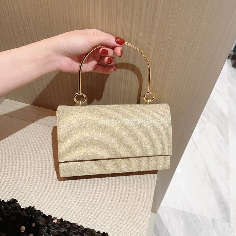 Shiny Clutch Handbag for Women - Touches