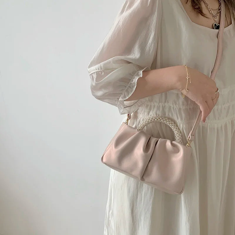 Pearl Handle Women Purse - Touches