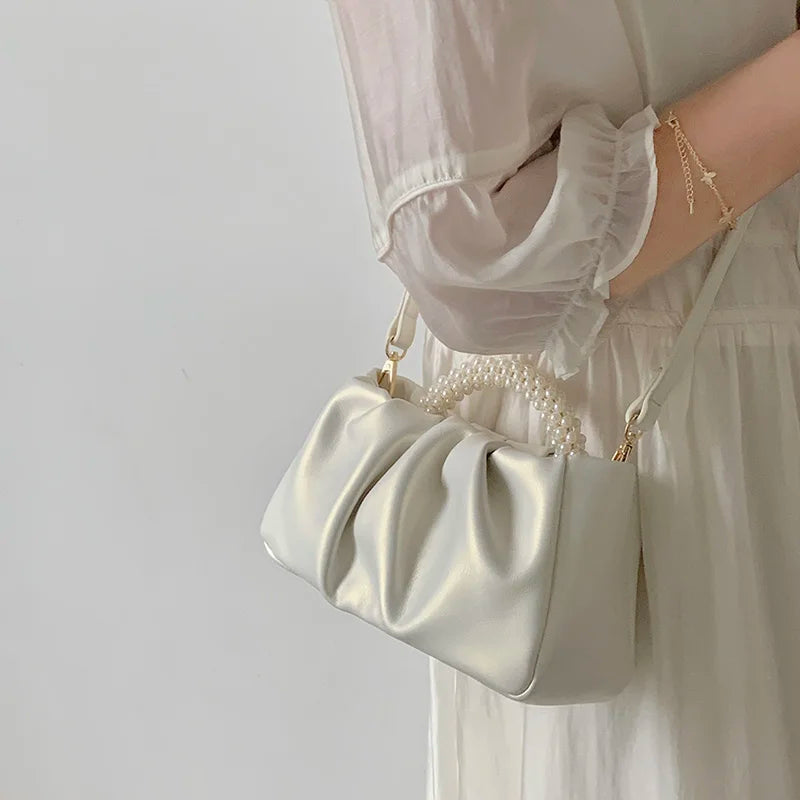 Pearl Handle Women Purse - Touches