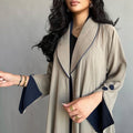 New Elegant Button Split Sleeve Abaya for Women - Touches