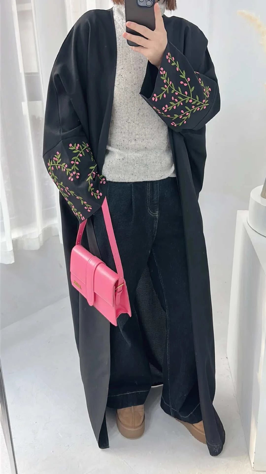 Embroidery Abayas Dress