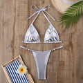 Bikini sets Sexy Metallic Halter Bikinis Set summer beachwear swimsuit 41549049069638|41549049200710|41549049462854