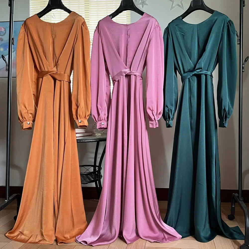 Satin Abaya for Women - Touches