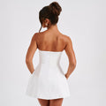 Women dress Tube Dress Summer Solid Color Sasual Backless Slim Short D