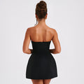 Women dress Tube Dress Summer Solid Color Sasual Backless Slim Short D